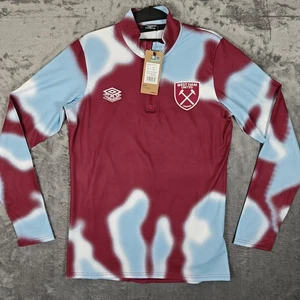 West Ham 2024/2025 Warm Up Training Mid Layer Claret Blue *Neu mit Etikett* Umbro S Small - Bild 1 von 7