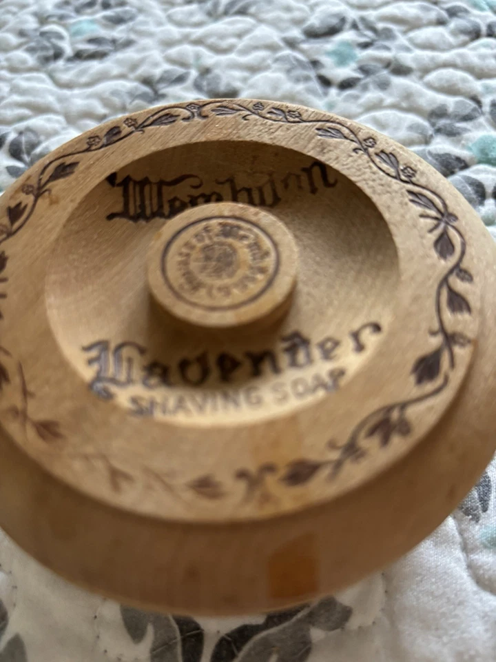 Jabonera de afeitar bávara Wembdon, madera, vintage años 30, vacía Foto 1 de 4