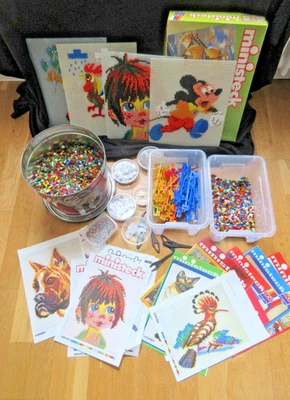 XXL- Ministeck Sammlung  Stecker Platten Hefte Bilder  unsortiert vintage - Bild 1 von 4