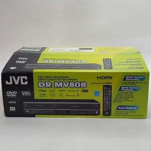 Nuevo JVC DR-MV80B Grabadora de DVD y VHS VCR Combo Reproductor DRMV80B - Imagen 1 de 3