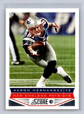2013 Score #128 Aaron Hernandez - Image 1 of 2