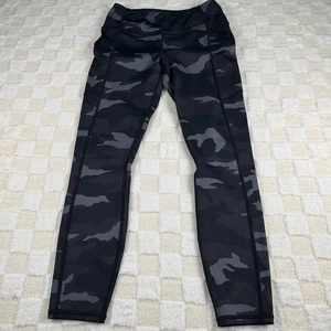 Athleta schwarze Camouflage Damen Leggings Größe Small Reißverschlusstaschen - Bild 1 von 9