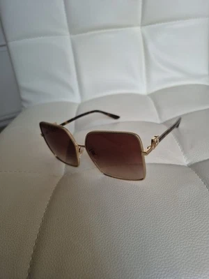 Dolce & Gabbana DG2279 02/13 Gold Gradient Brown Sunglasses 60-14 140 3N - Image 1 of 4