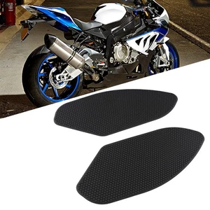2* Black Anti Slip Sticker Side Gas Tank Pad For Bmw S1000RR 09-18 /S1000R 14-21 - Picture 1 of 24