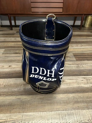 De colección Pequeña Dunlop DDH Staff Bolsa de Golf Cintura Cesta Bote de Basura Den Caddy 20" Rechazar Foto 1 de 4