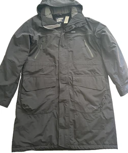Black Lands' End Squall Insulated Winter Stadium Coat Men’s XL – Waterproof -NOS - Picture 1 of 15