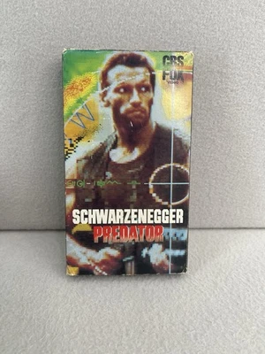 Predator Vintage 1988 VHS Tape Movie Arnold Schwarzenegger Sci-Fi Action Classic Foto 1 de 4