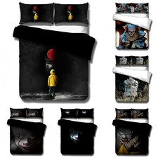 Stephen King's It Bedding Set Duvet Quilt Cover  Twin Full Queen King