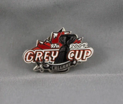 Retro CFL Pin - 2009 Grey Cup Logo - Stamped Pin - Image 1 of 3