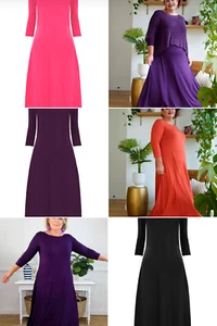 Cora 3/4 Sleeve Long Dress by Keshet Design - Bild 1 von 32