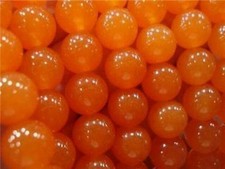4mm Orange Topaz Jade Stones Loose Beads 15''oorewtyuy