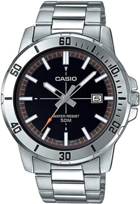 CASIO MTP-VD01D-1E2VUDF OROLOGIO UOMO ACCIAIO NERO DATA 43mm SOTTOCOSTO - Immagine 1 di 4
