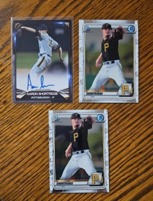 Aaron Shortridge Auto 2019 Blowout Cards Test Issue Certified +(2) Bowman Chrome - Image 1 of 2