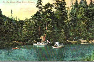 Postal de colección - en el río South Coas, O - Imagen 1 de 2