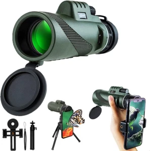 Telescopio monoculare ad alta potenza 12x50 - Include adattatore smartphone, treppiede e tra - Foto 1 di 11