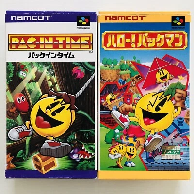 HELLO! PACKMAN PAC IN TIME Nintendo SFC Super Famicom Japan Import namcot - Image 1 of 4