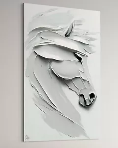 Pferde Leinwand Bild Abstrakt Dekoration Wohnzimmer Modern Bilder XXL Pferd - Bild 1 von 3