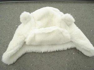 Kids Gap - Size 2-3 Year Old - Cream Fluffy Hat - Picture 1 of 1