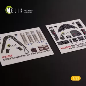 OS2U Kingfisher - Interior 3D Decal for Kitty Hawk/Zimi kit 1:32 KeliK K32018 - Picture 1 of 11
