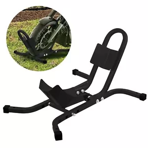 MOTORCYCLE MOTORBIKE BIKE FRONT WHEEL CHOCK STORAGE VAN TRANSPORT PADDOCK STAND - Picture 1 of 13