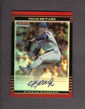 2002 Bowman Chrome Refractor Chan Ho Park #53 Rangers 132/500
