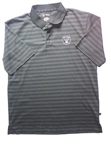 NFL Team Apparel Polo Button Up Collared Raiders Short Sleeve See Details L - Picture 1 of 7
