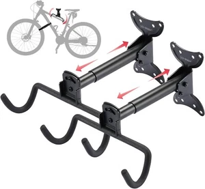 Adjustable Bike Hooks Wall Mount, Bicycle Hangers for Garage,Metal Wall Bike Rac - Picture 1 of 6