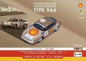 SPARK x Tiny 1:64 964 Carrera Cup 1991 #7 Diecast Model Car - Picture 1 of 4