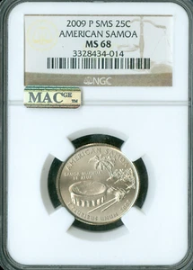 2009 P U.S. VIRGIN ISALND QUARTER NGC MS68 SMS MAC SPOTLESS . - Picture 1 of 2