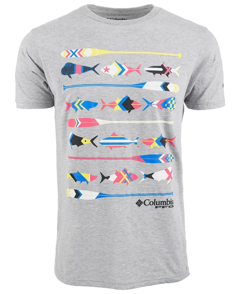 Camiseta gráfica Columbia Crater manga corta para hombre, gris Foto 1 de 1