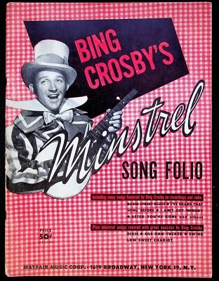 1943 Bing Crosby's Song Folio Song Book 21 partituras e 7 recursos especiais - Imagem 1 de 3