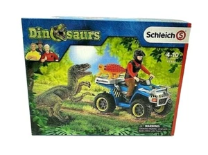 Juego de 5 piezas Schleich Dinosaurs Quad Escape From Velociraptor 41466 - Imagen 1 de 4