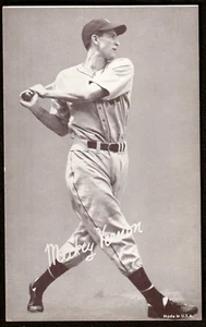 1947-66 Exhibit MICKEY VERNON (Batting) "SP" B&W SEPIA VARIATION CARD VG/EX++ - Picture 1 of 2