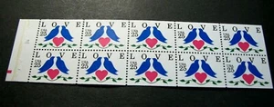 US Booklet Panes Scott# 2441a Love-Birds MNH Pane of 10 (see note) L328 - Picture 1 of 1