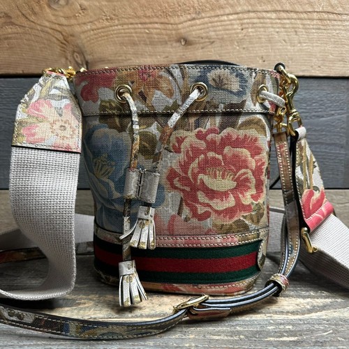 Gucci Ophidia Flora mini borsa a secchiello