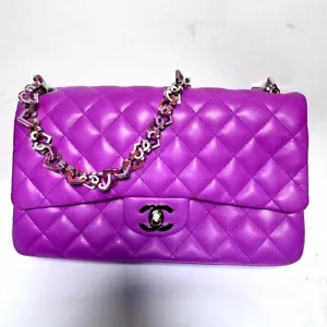 Chanel Lambskin Heart Valentine Medium Flap Fuchsia! (WMP012348) - Picture 1 of 12
