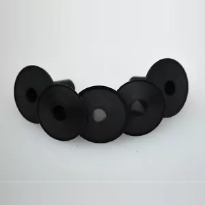 10 X Black Cable Tidy Hole Grommet / Bushes 4 Single TV Coax & Speaker Cable - Picture 1 of 4