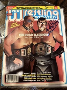 1984 Pro Wrestling Illustrated Autograph Magazine Hulk Hogan Dusty Rhodes H Race - Picture 1 of 8