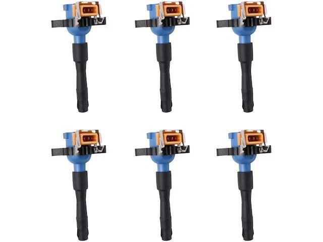 TRQ Ignition Coil Set fits BMW 325Ci 2001-2002 2.5L 6 Cyl 21WTKN - Image 1 of 1