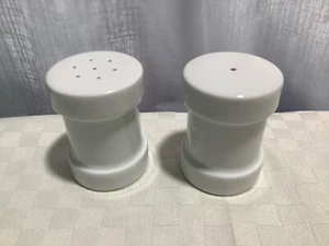 Arzberg White Cult Salt 7 Hole & Pepper 1 Hole 2 1/2” Tall Shaker Set - Picture 1 of 8