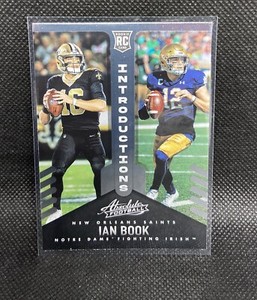 Ian Book INT-20 “Introductions” 2021 Panini Absolute Football Insert NFL ND RC