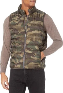 Tommy Hilfiger Men's Lightweight Packable Puffer Vest Camo Medium MSRP $150 - Picture 1 of 6