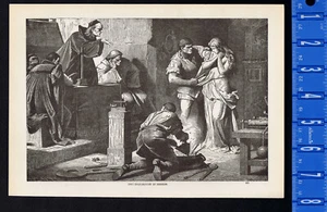 Woman being Tortured during the Spanish Inquisition- 1901 Print - Picture 1 of 1