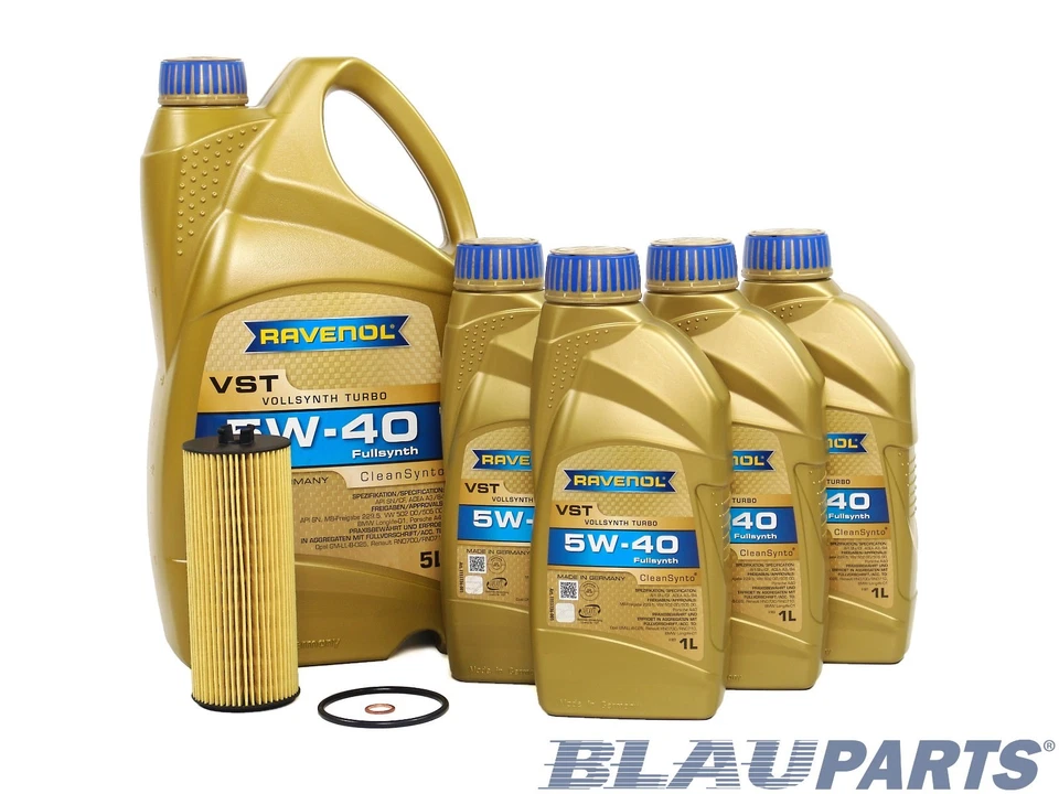 Oil Change Kit - Compatible with 2011-14 Mercedes Benz CL63 AMG - 5.5L - 5w40 - Image 1 of 1