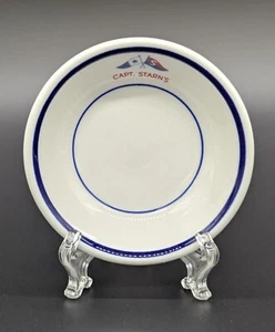 De colección Captain Starns Salsa Postre Restaurante Cuenco Shenango China Nueva Jersey - Imagen 1 de 8