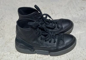 Converse CPSX70 High Top Shoes 567171c Sneaker Leather Boots Black Wms Sz 8.5 - Picture 1 of 7