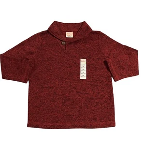 Jumping Beans Toddler Boys Stylish & Cute Fleece Shawl Collar Sweaters sz 3T Red - Picture 1 of 10