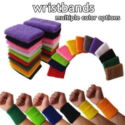 2 Stück Handgelenk Schweißbänder Sportarmband Schweißband für Damen und Herren - Bild 1 von 4