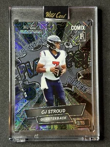 CJ Stroud 2023 Wild Card Alumination Comix #’d 7/15 Black Mojo Number Match - Bild 1 von 2