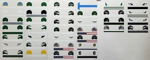 Full set of Philadelphia Eagles Gumball Mini Helmet Decals - Picture 1 of 4